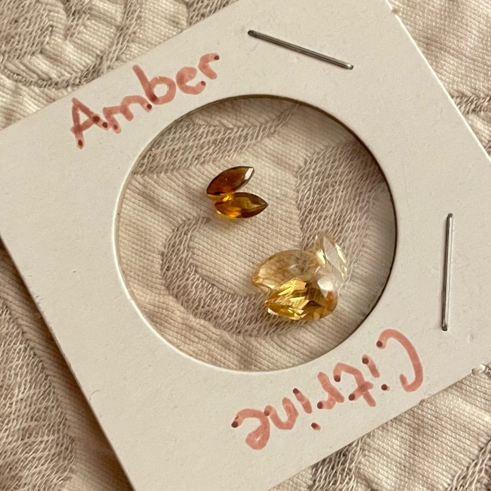 Elegant Citrine and Amber